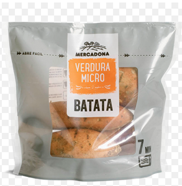 Palitos de pepino con salmon con hiervas y boniatos en el microondas.